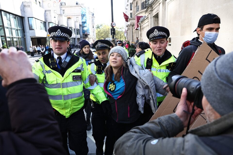 Greta Thunberg in London verhaftet