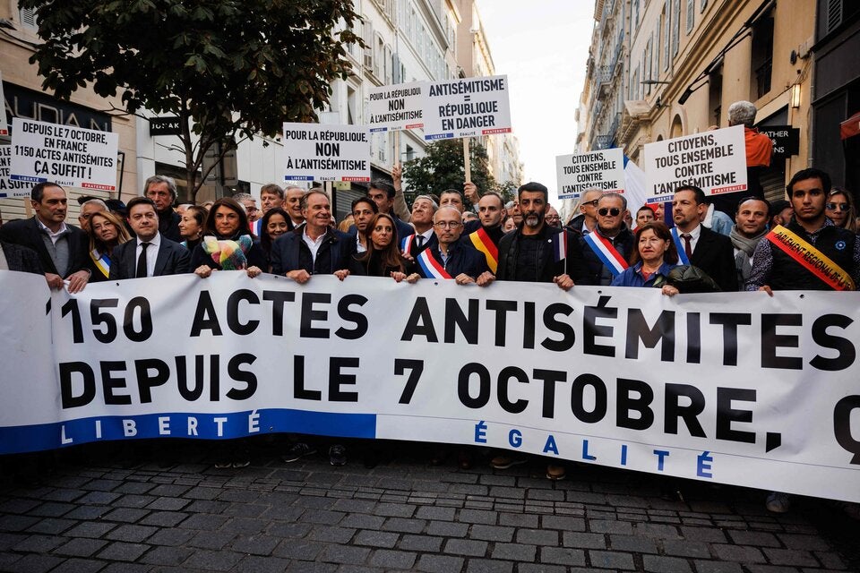 Zehntausende bei Kundgebungen in Frankreich gegen Antisemitismus