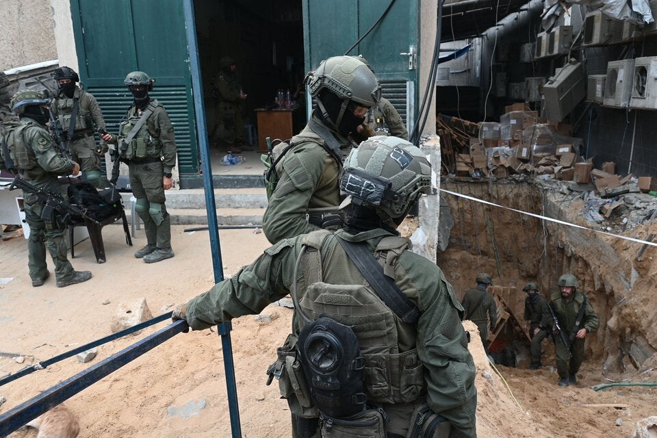Israelische Soldaten im Hamas-Tunnelsystem im Gazastreifen