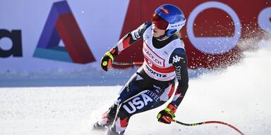 Mikaela Shiffrin in der Abfahrt von St. Moritz