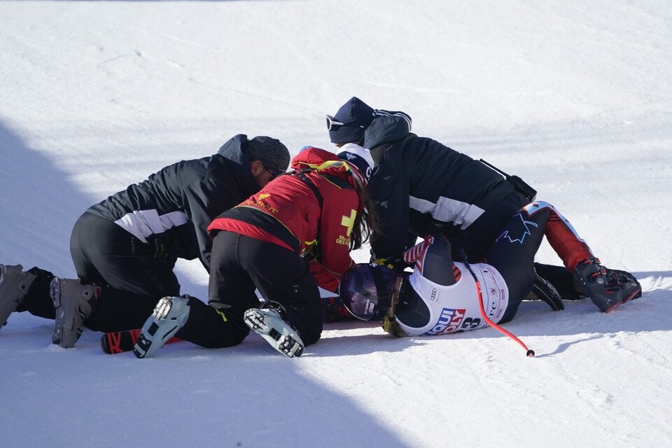 Stefanie Fleckenstein stürzt in Abfahrt von Val d'Isere