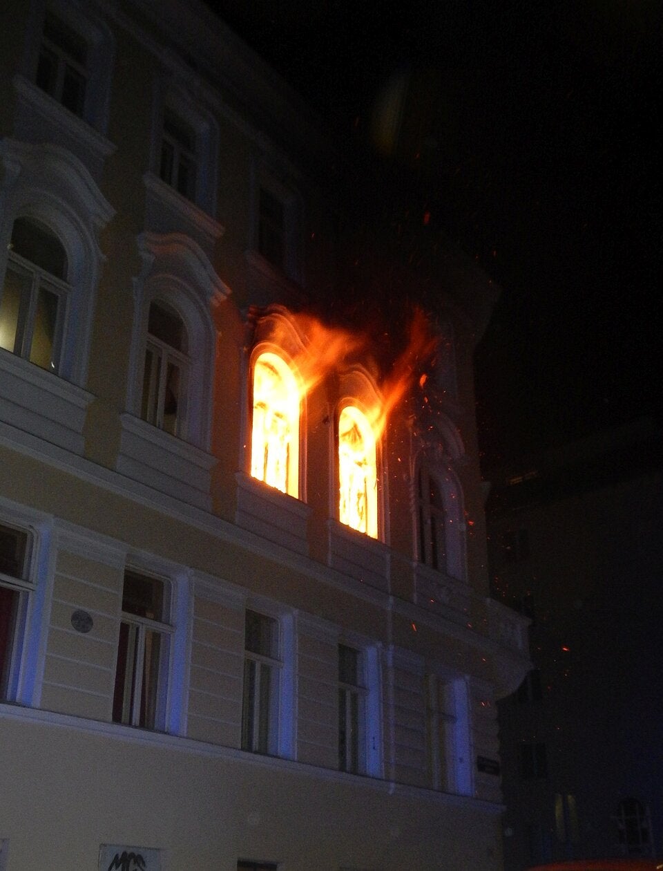 Feuer in Wien Meidling
