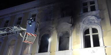 Feuer in Wien Meidling