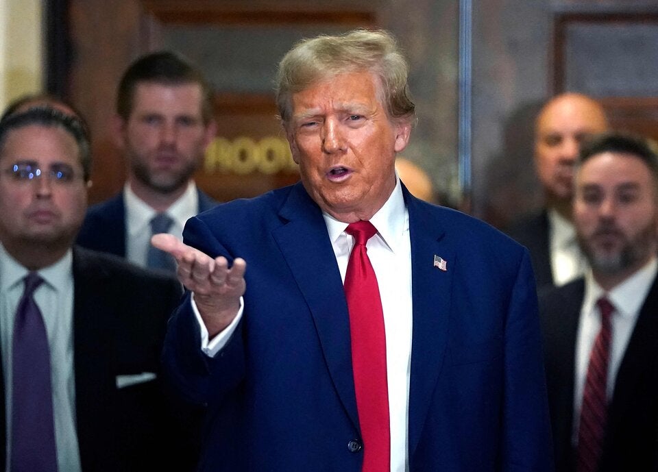 Donald Trump bei Betrugsprozess vor Gericht