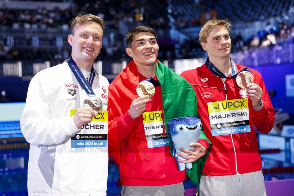 Bucher schnappt sich bei Doha-WM Silber über 100 m Delfin