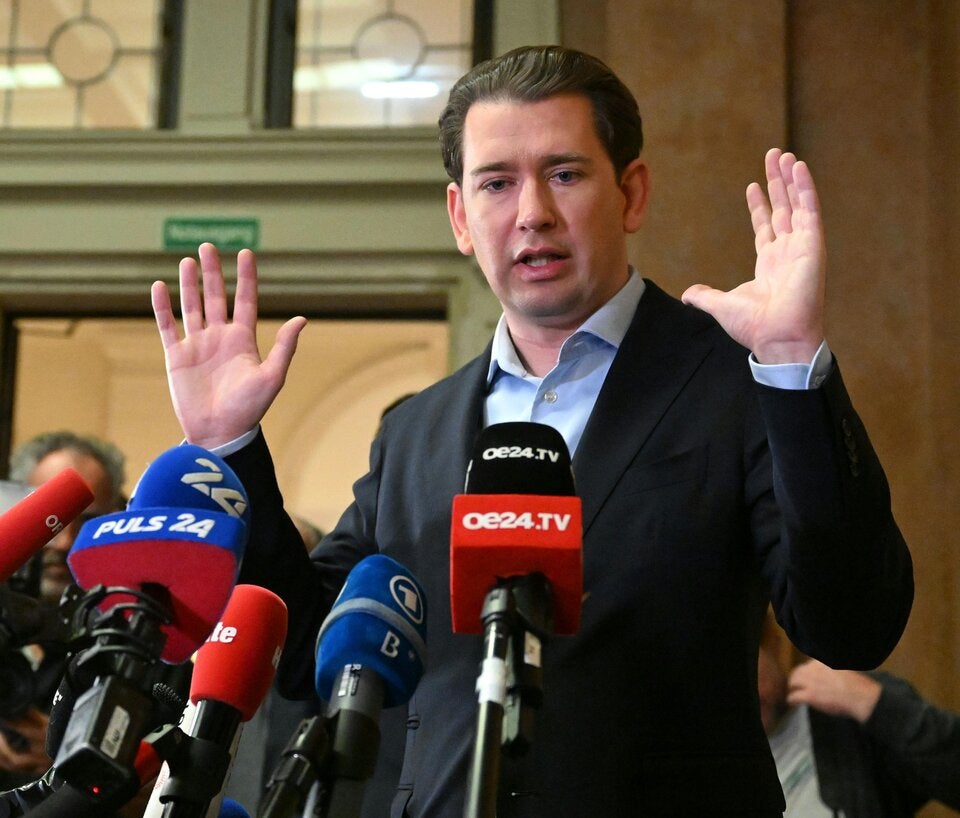 Sebastian Kurz gibt nach Schuldspruch Statement ab