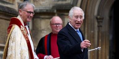 Ostern - König Charles und Königin Camilla besuchten Gottesdienst