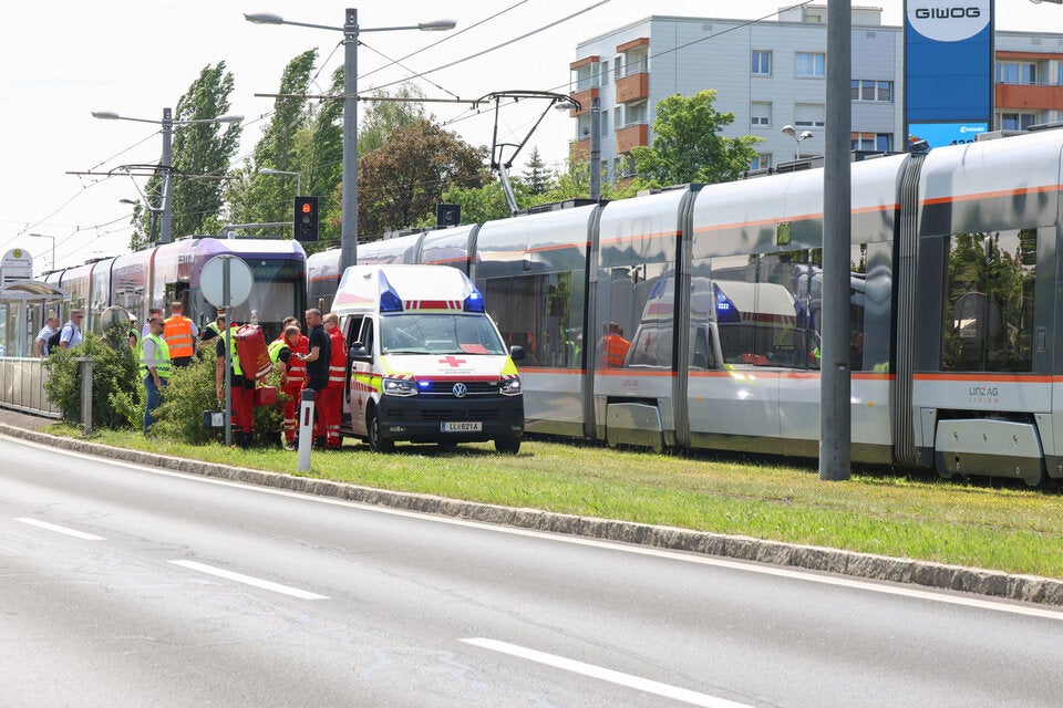 Straßenbahn-Unfall Leonding