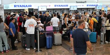 Systemausfall am Flughafen Wien