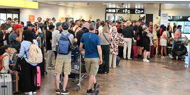 Systemausfall am Flughafen Wien