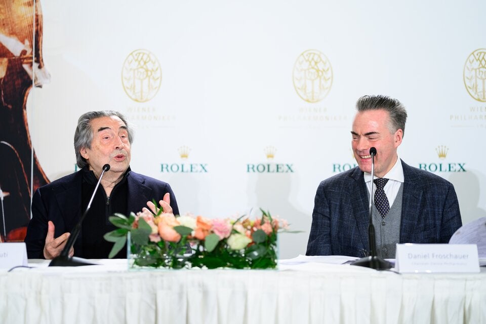 Riccardo Muti und Daniel Froschauer