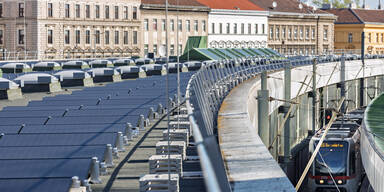 PV Anlage Michelbeuern U6 U-Bahn