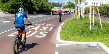 Rotes Band für Radler: Wiens neuer Weg ins Grüne