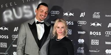 Zlatan Ibrahimovic mit seiner Helena Seger