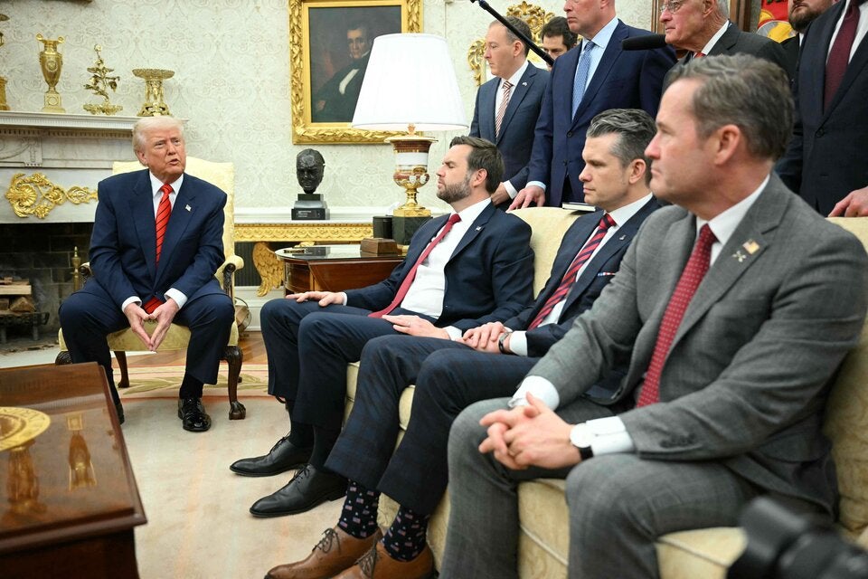 Trump, Vance, Pete Hegseth und Mike Waltz