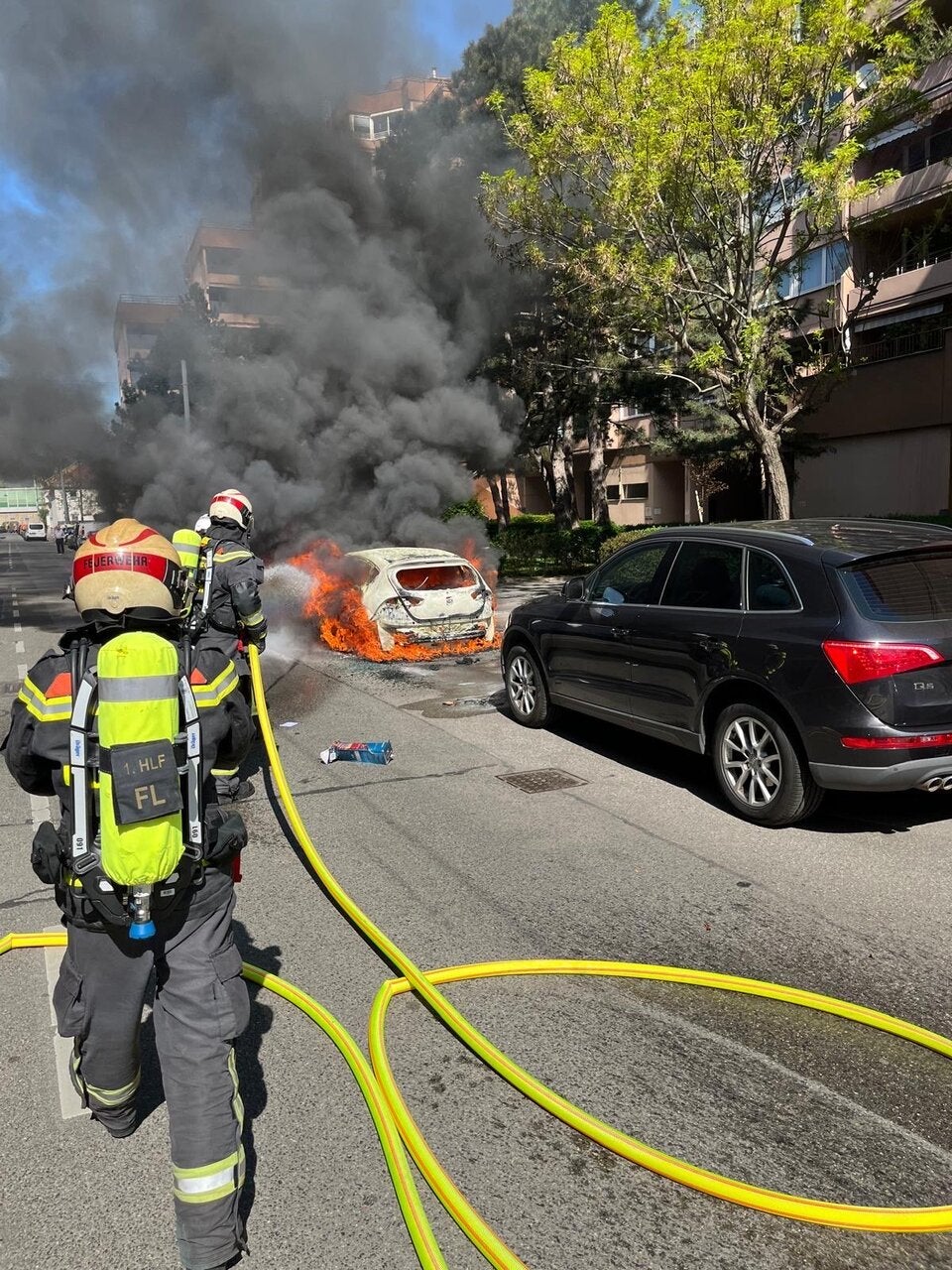 Auto in Wien in Brand
