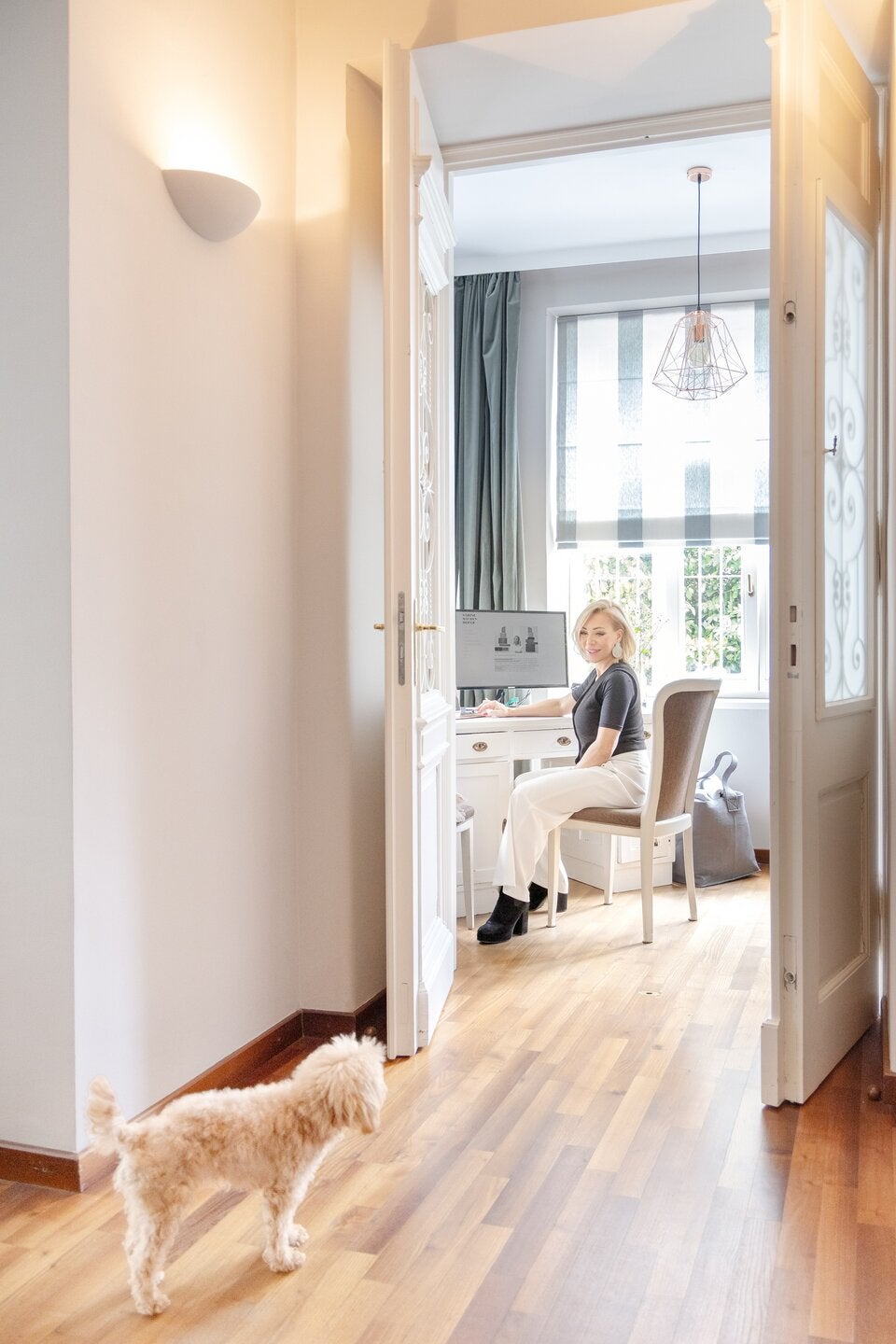 Als ihre Kinder noch klein waren, arbeitete Wiedenhofer zu Hause.