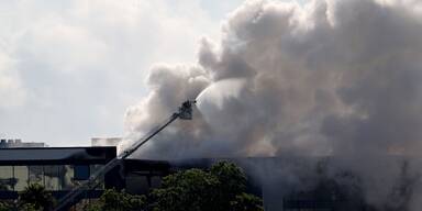 Brand Barcelona Chlorgaswolke