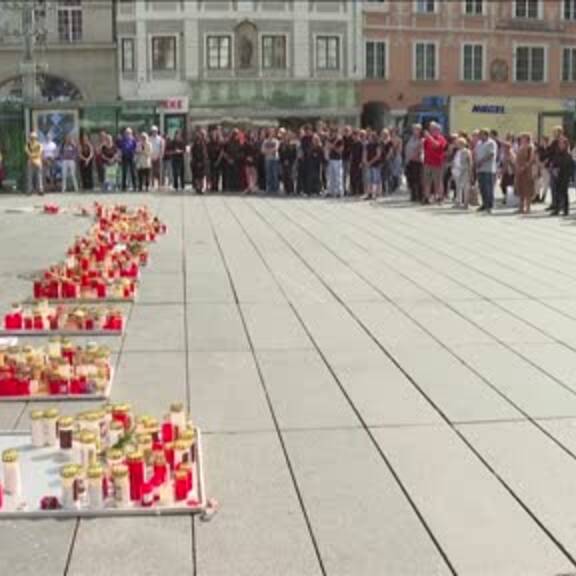 Trauerminute nach Amoklauf in Graz