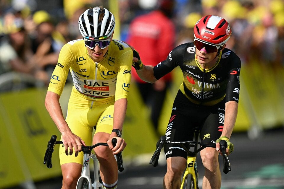 Pogacar und Vingegaard treten vom Gas.