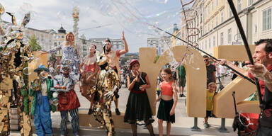 Zirkuskunst mitten in der City.