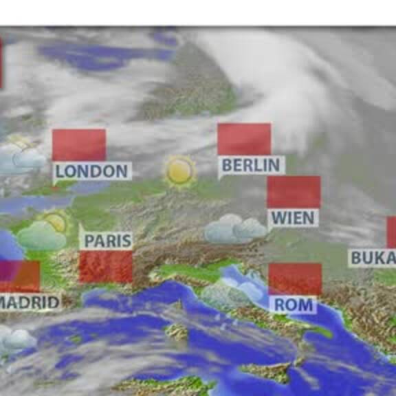 Aktuelle Wetterprognose vom Dienstag
