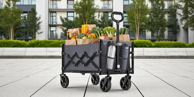 Shopping Channel Faltwagen Aufmacher