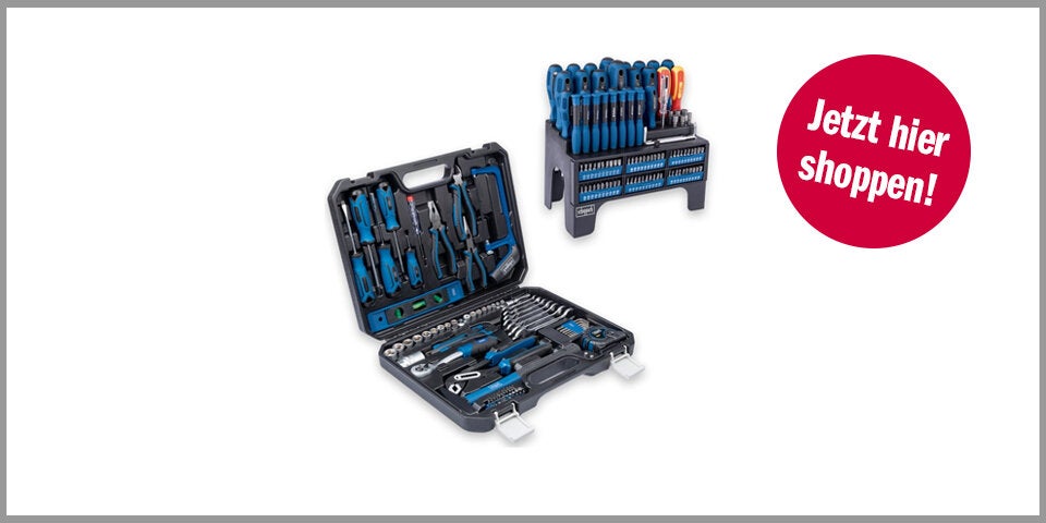 Shopping Channel Scheppach Bosch Scheppach Werkzeugkoffer WZK120 und Schraubendreher Set