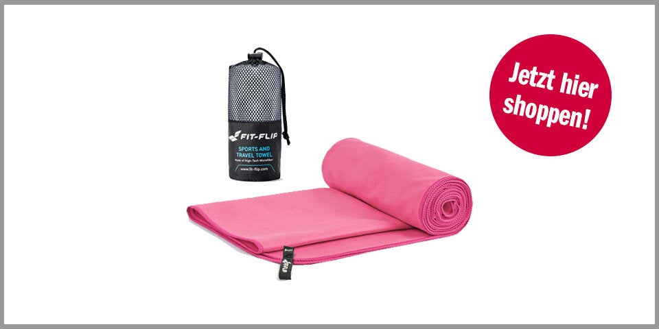 Shopping Channel Verzichtbares Gepäck Fit-Flip Mikrofaserhandtuch
