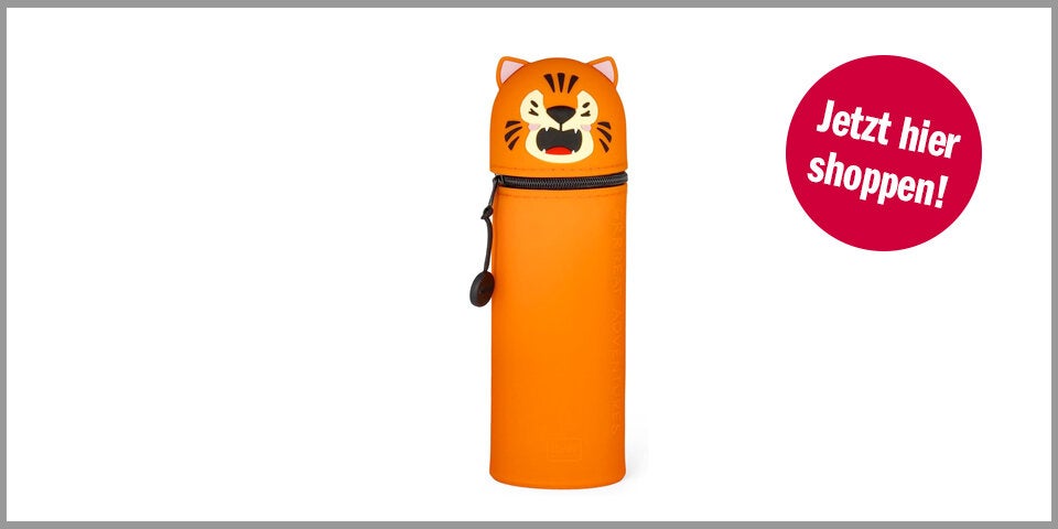 Shopping Channel Schulbeginn Legami Kawaii 2-in-1 Tiger Federmäppchen