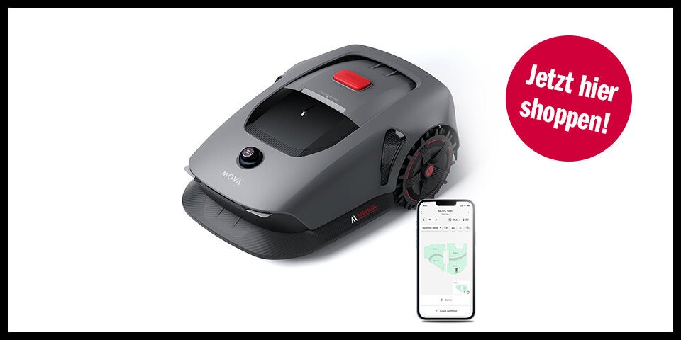 Shopping Mähroboter Aufmacher plus 5 Produktbilder