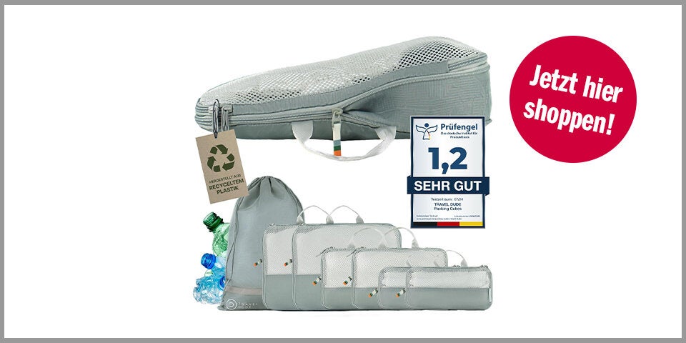 TRAVEL DUDE Packwürfel-Set mit Kompression – für 45,37 Euro bei Amazon* 