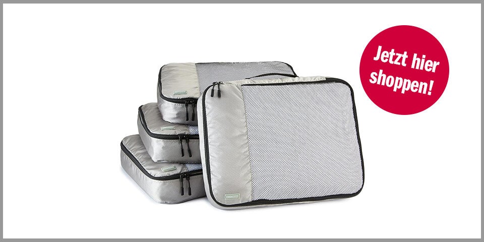 Amazon Basics Packwürfel-Set für Koffer – für 19,84 Euro bei Amazon* 