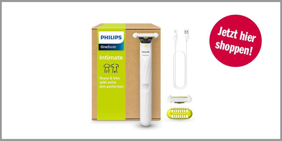 Shopping Channel Black Friday Haarpflege Philips OneBlade Intimate - Elektrischer Intimrasierer