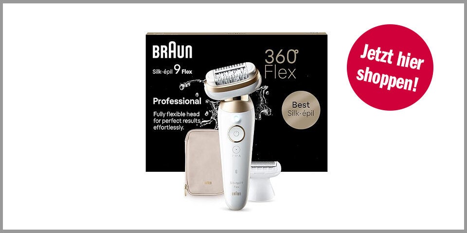 Shopping Channel Black Friday Haarpflege Braun Silk-épil 9 Flex Epilierer Damen