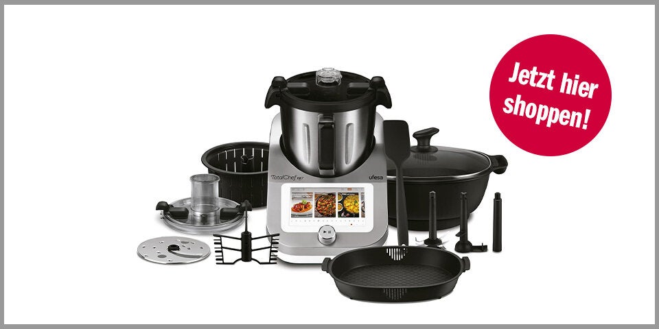 Shopping Channel Black Friday Airfryer Küchemasch Ufesa TotalChef RK7 Küchenmaschine mit WLAN