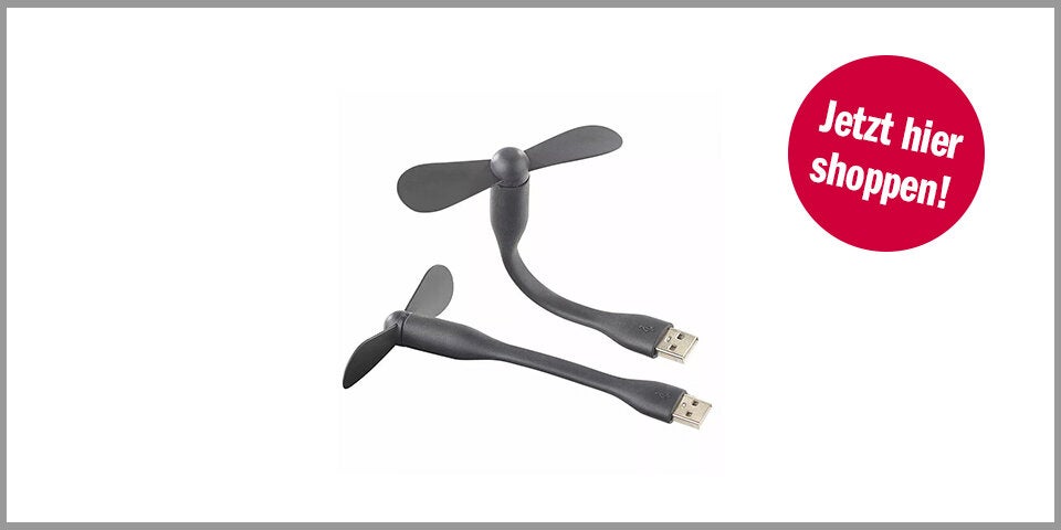 Shopping Channel 9 coole Gadgets Callstel 2er-Pack Flexibler USB-Ventilator
