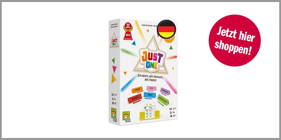 Shopping Channel Weihnachten Brettspiele Repos Production „Just One“ Spiel