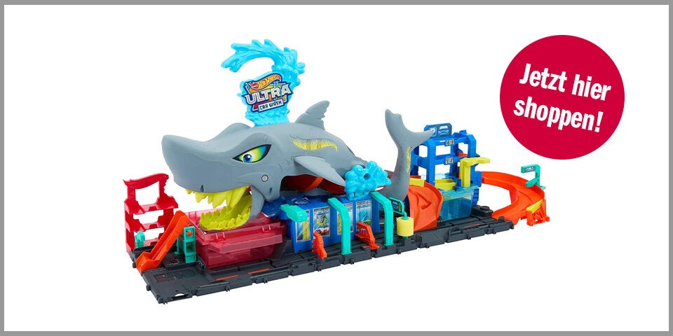 Shopping Channel Kindergeschenke Hot Wheels Hai-Autowaschanlage