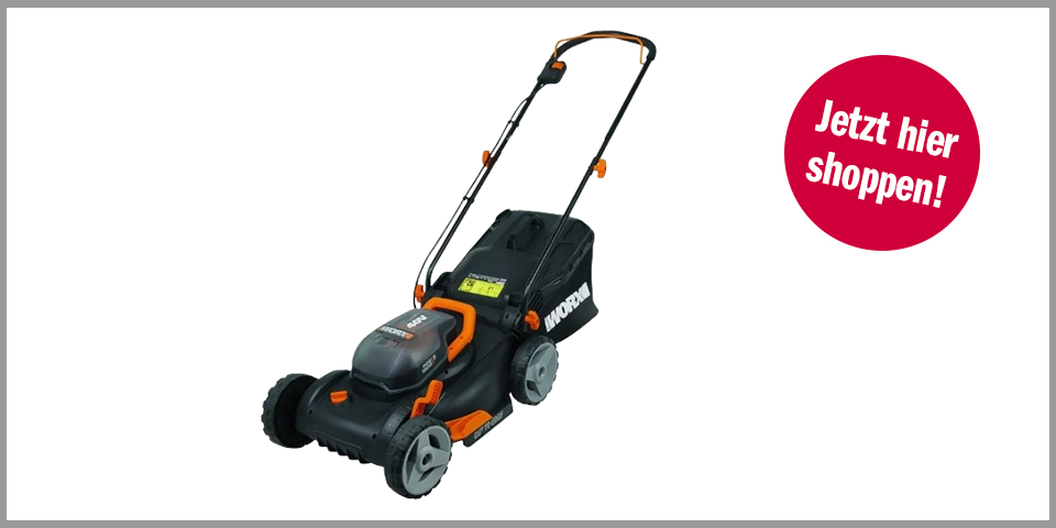 Shopping Channel Garten bewässern WORX Akkurasenmäher mit Mulchfunktion