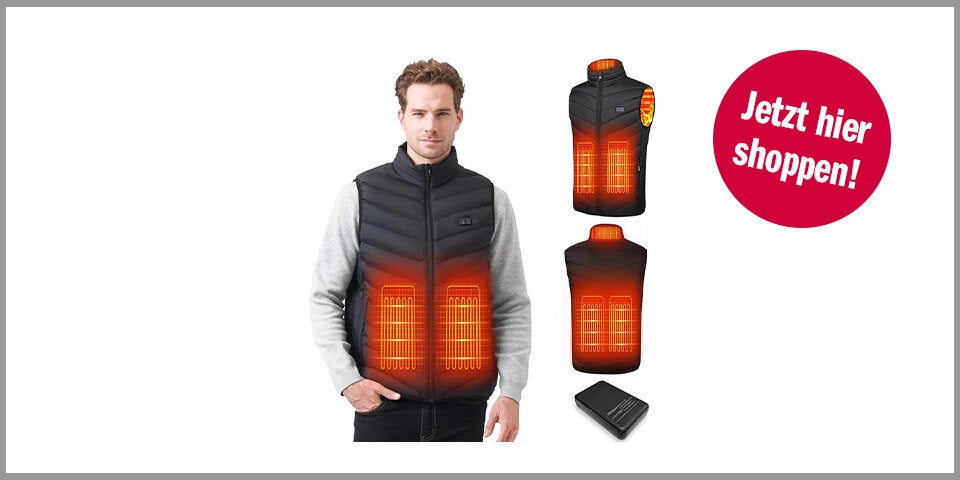 Shopping Channel Heizkissen Mincoo beheizbare Weste