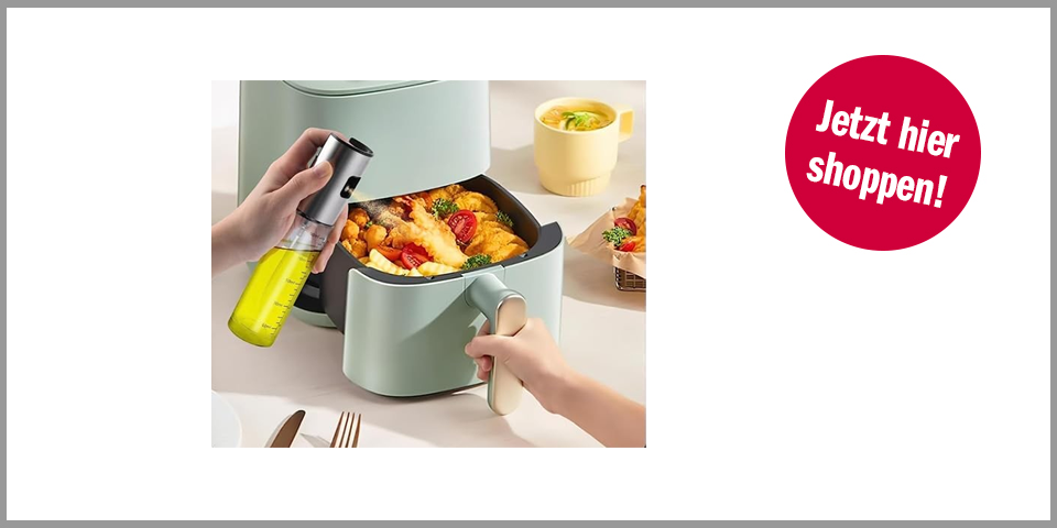 Shopping Channel Heißluftfritteusen Tricks BETA NOBLE Ölsprüher zum Kochen