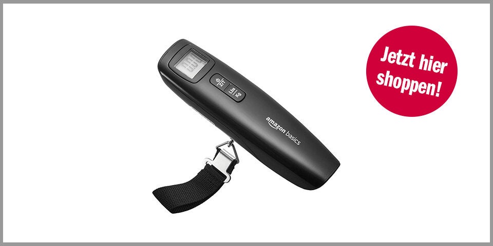 Amazon Basics | Tragbare digitale Kofferwaage mit Haken – für 8,81 Euro bei Amazon*