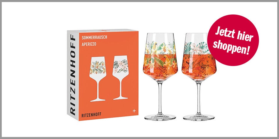 Shopping Channel Aperol Spritz Alternativen RITZENHOFF Aperitif-Glas 2er-Set 500 ml | Serie Sommerrausch