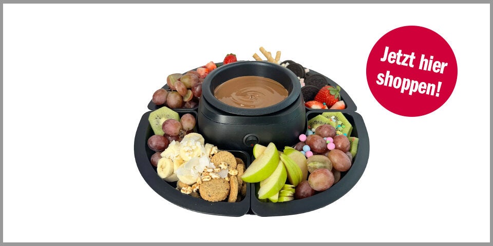 Shopping Channel Silvester Essen  SILVA-HOMELINE SF 430 Schokofondue-Set