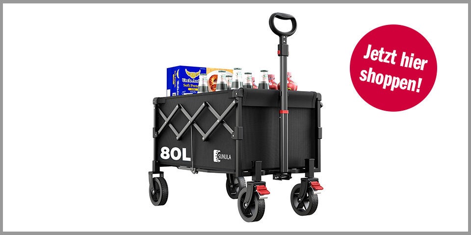 Shopping Channel Faltwagen Sunula faltbarer Bollerwagen