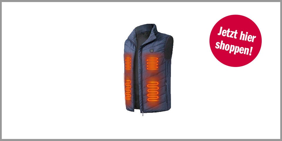 Shopping Channel Handwärmer Meetyoo Heizweste in Schwarz