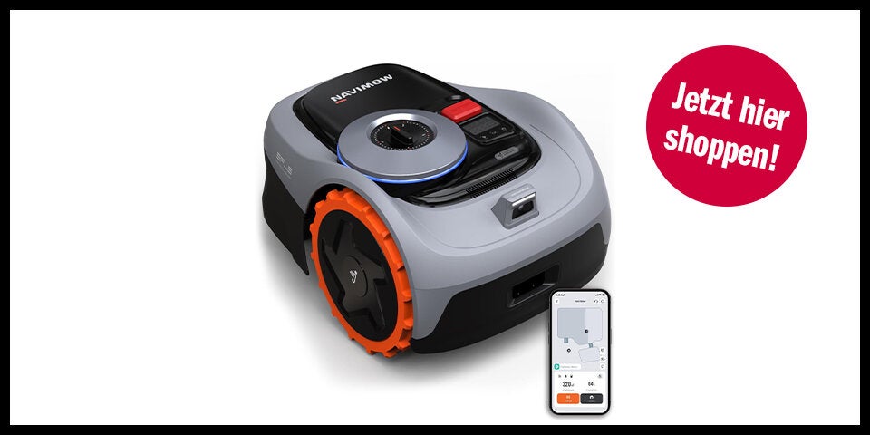 Shopping Mähroboter Aufmacher plus 5 Produktbilder