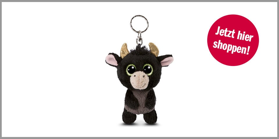 NICI Glubschis: Das Original – Glubschis Schlüsselanhänger Stier Bubalu – für 6,04 Euro bei Amazon*