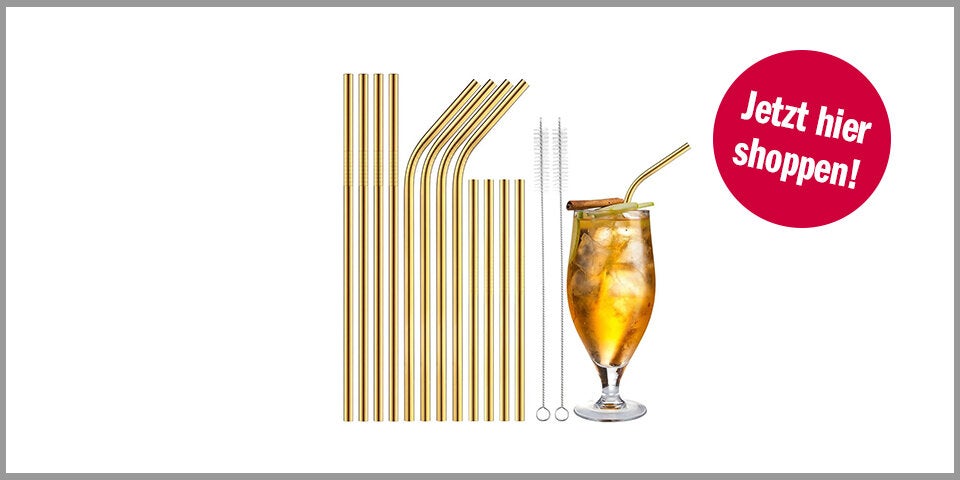 Shopping Channel Aperol Spritz Alternativen Ecooe Metall-Strohhalme | Wiederverwendbar